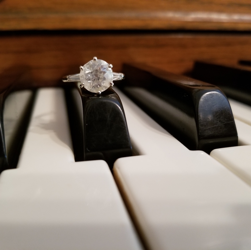 2.25 vintage Old European diamond engagement ring
